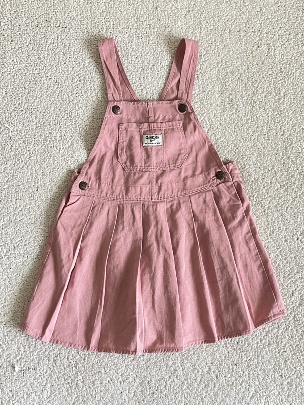 OshKosh B'gosh Dusty Pink Cotton Jumper Dress 5T